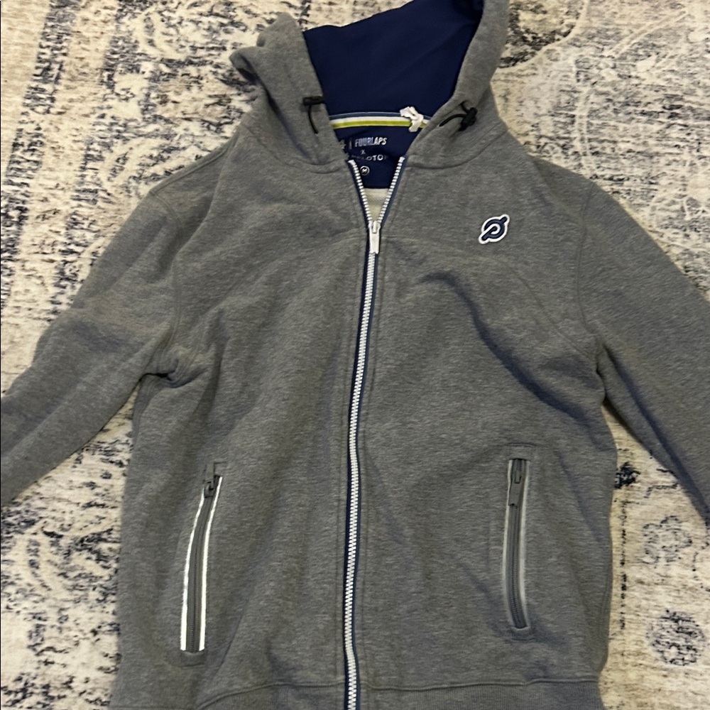 Cozy Gray Kids Zip-Up Hoodie